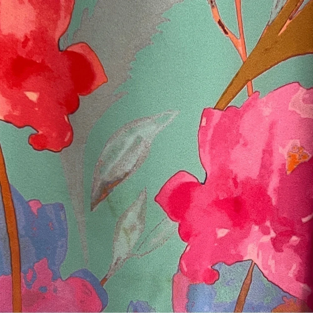 Anthropologie Everly sleeveless floral dress, fully lined. Sz S. Preowned. - Picture 5 of 9